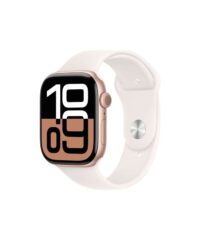 Apple Watch Series 10 GPS 46mm Rose Gold Aluminium Case With Light Blush MWWV3 M/L
