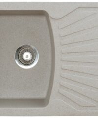 Metalac X Granit Quadro Plus Usadna kvarcna sudopera sa sifonom bež