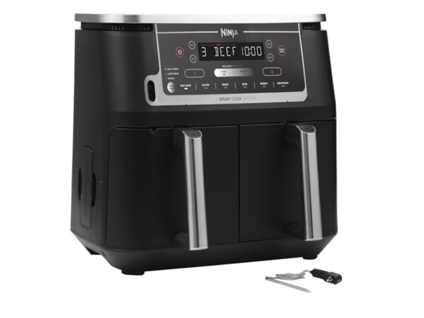 Ninja dvozonska fritezaKap. 9.5L, snaga 247W, 6 funkcija, digitalni termometar i kont. table - Image 2