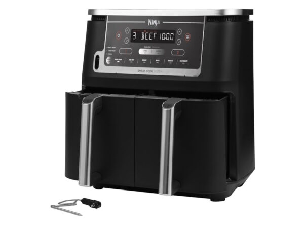 Ninja dvozonska fritezaKap. 9.5L, snaga 247W, 6 funkcija, digitalni termometar i kont. table - Image 4