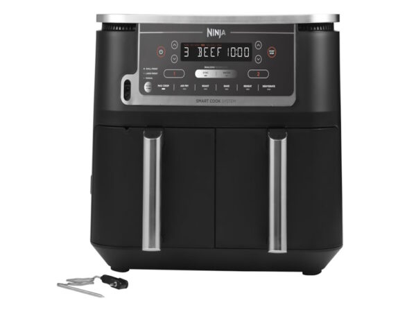 Ninja dvozonska fritezaKap. 9.5L, snaga 247W, 6 funkcija, digitalni termometar i kont. table - Image 5
