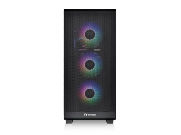 Thermaltake S250 TG ARGBMid tower case, tempered glass4x CT120 ARGB Sync Fans,Mesh front panel - Image 2