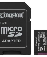Kingston MicroSD 64GB Class 10Canvas Select Plus100MBs Read,Class 10 UHS-I