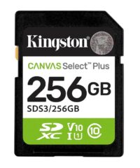 Kingston SDHC 256GB Class 10Canvas Select Plus150 MBs,Class 10 UHS-I