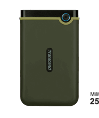 Transcend HDD 2TB StoreJet M3Portable,USB 3.1,anti-shock,Military Green