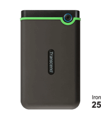 Transcend HDD 2TB StoreJet M3Portable,USB 3.1,anti-shock,Iron Gray