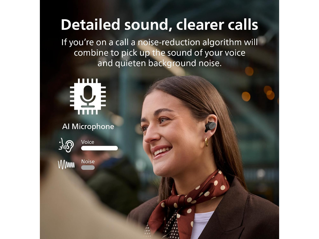 Philips TAT5000BK BT slusaliceDetaljan prirodni zvuk; 6 mikrNoise Canceling Pro; 4oh baterija - Image 3