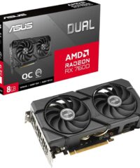 ASUS VGA DUAL-RX7600-O8G-EVO 8GB GDDR6, 128-bit, 3x DP, 1x HDMI