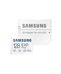 Samsung MicroSD 128GB EVO Plussa adapterom;Up to 160MBs