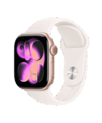 Apple Watch Series 11 GPS 42mm Rose Gold Aluminium Case With Light Blush SB MEU04 S/M