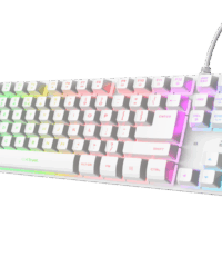 Trust GXT833 THADO tastatura, žičana, bijela, TKL, gaming