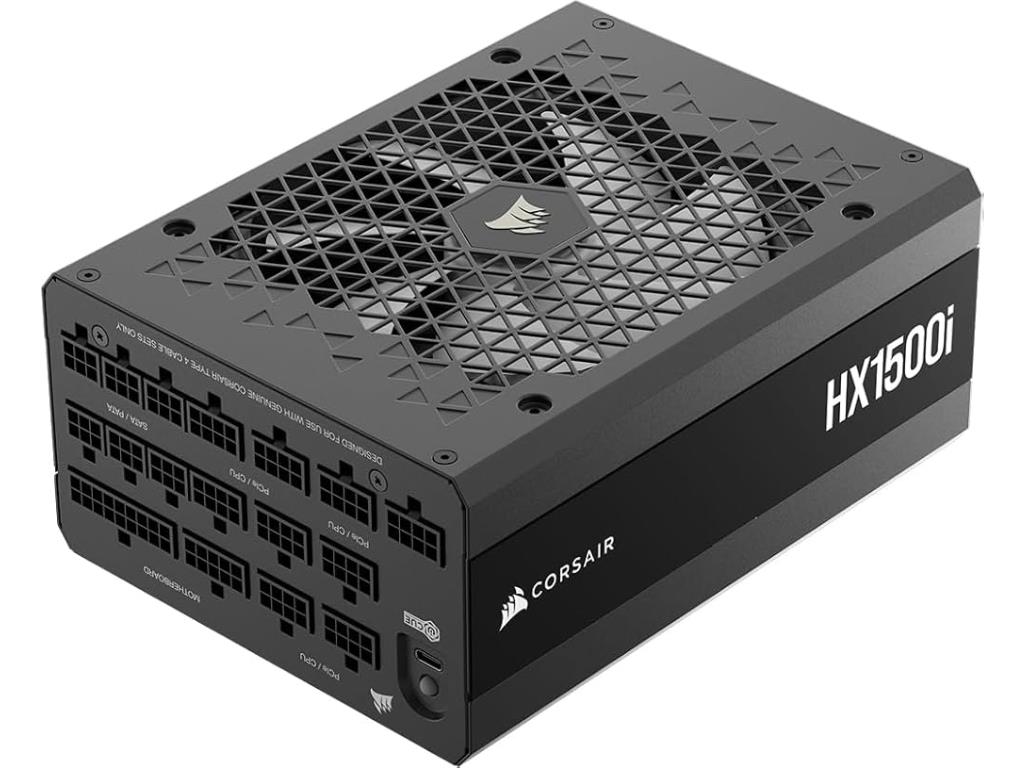 Corsair PSU HX1500i PlatinumFully Modular, 12V-2x6, 8xSATA5xPCIe, ATX 3.1, PCIe 5.1, 50-series - Image 2