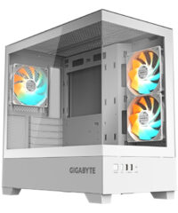 Gigabyte Case GB-C201PI Mid-tower, mATX, White, 3x 120mm ARGB fans
