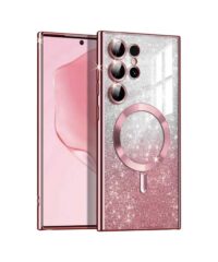 MagSafe glitter maskica Samsung A07 Pink