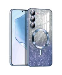 MagSafe glitter maskica Samsung S25FE Blue