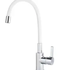 Metalac baterija za sudoper Flexi bijela