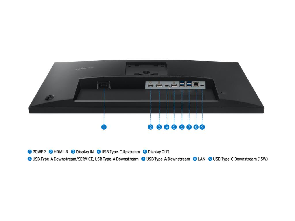 Samsung monitor S43UF 27"FHD, IPS, DP, HDMI, Type-C90W, 1000:1, 100Hz, 5ms, 300cd - Image 4