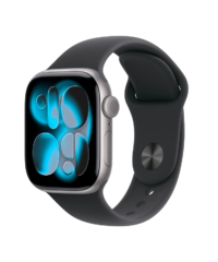 Apple Watch Series 11 GPS 42mm Space Grey Aluminium Case With Black Sport Band MEQW4 M/L