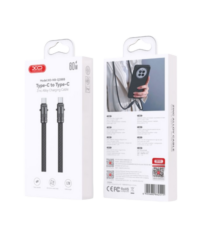 USB kabal XO NBQ288B Type C - Type C 60W Lanyard-uzica Black