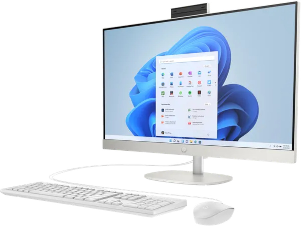 HP All-in-One 24-cr0047ny23,8" NT,7520U,16GB onboard,512GB,No os,wlan, periferija,bijeli