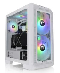 Thermaltake View 300 MX Snow Mid tower, tempered glass 2x 200mm ARGB PWM fan, 1x 120mm ARGB