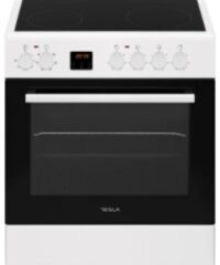 TESLA Šporet CV6400SWSamostojeći - Staklokeramički; 4x zone; Display sa 3 dugmića; ventilat