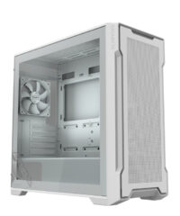 Gigabyte Case GB-C102GI  C102 Glass, Mid Tower, White  2x 120mm Fans, mATX