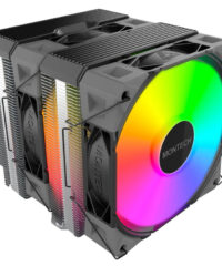 Montech NX600 ARGB CPU Cooler Black, Dual-tower, 120mm Height: 132.5mm