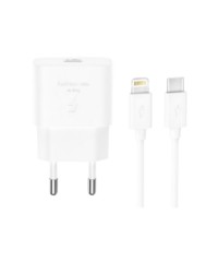 Kucni punjac XO L167 ulaz C 25W white + iphone cable