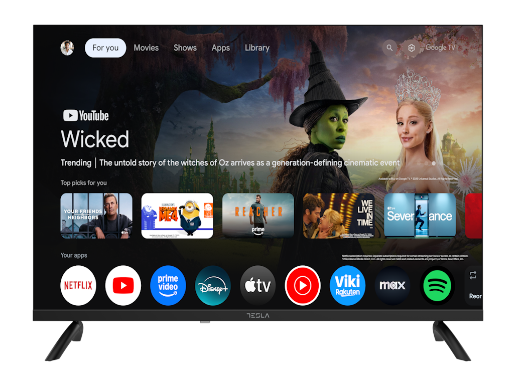 TESLA TV 32E655BHS HD Google Powered by Google TV 2x10W Box Speakers - Image 2