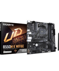 Gigabyte MB B550M K WIFI6E AM4; 4xDDR4; 2xM.2; 4xSATA; 8xusB; DP; HDMI; PS2; mATX, WI-FI