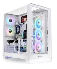 Thermaltake View 390 TG SnowMid Tower, tempered glass2x120mm PWM fan, GPU: 460mm
