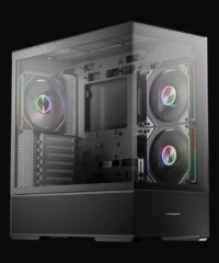 LC-Power Case Gaming 812BOnyx Vision, Midi-Tower, ATX3xARGB fans,GPU: 400mm, CPU Cooler: 190m
