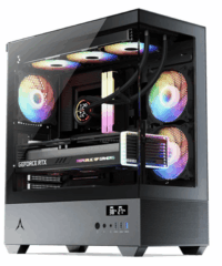 Spire Gaming Case U30P, 3xRGBVGA: 400mm, CPU Cooler: 165mmRadiator: 280mm, Temperature Display