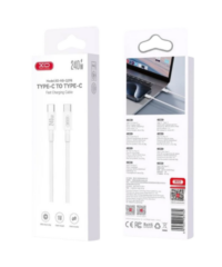 USB kabal XO NBQ298 Type C - Type C 240W White