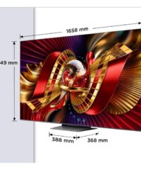 TCL 75"C8L 4K SQD-Mini LED;UHD 144Hz/288Hz FHD Google TV;B&O, 2584 zones, 5500 nits; Zeroborder