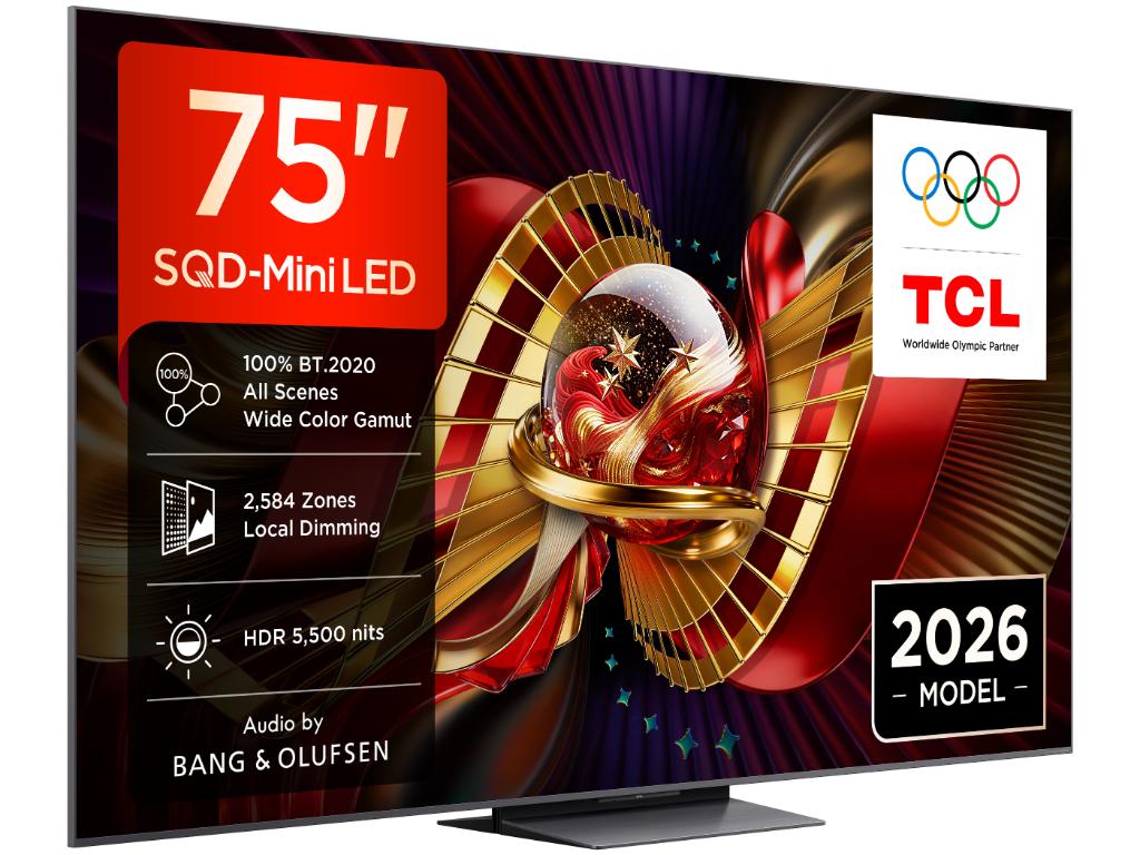 TCL 75"C8L 4K SQD-Mini LED;UHD 144Hz/288Hz FHD Google TV;B&O, 2584 zones, 5500 nits; Zeroborder - Image 4