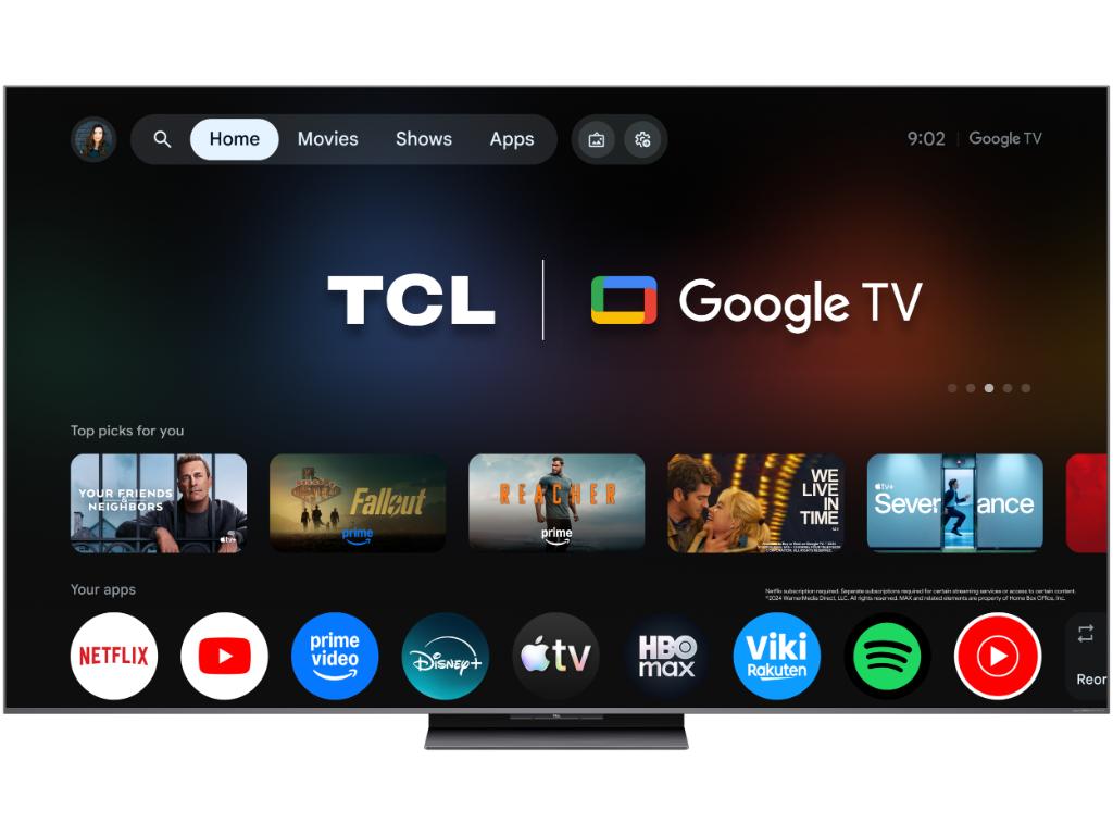 TCL 75"C8L 4K SQD-Mini LED;UHD 144Hz/288Hz FHD Google TV;B&O, 2584 zones, 5500 nits; Zeroborder - Image 6