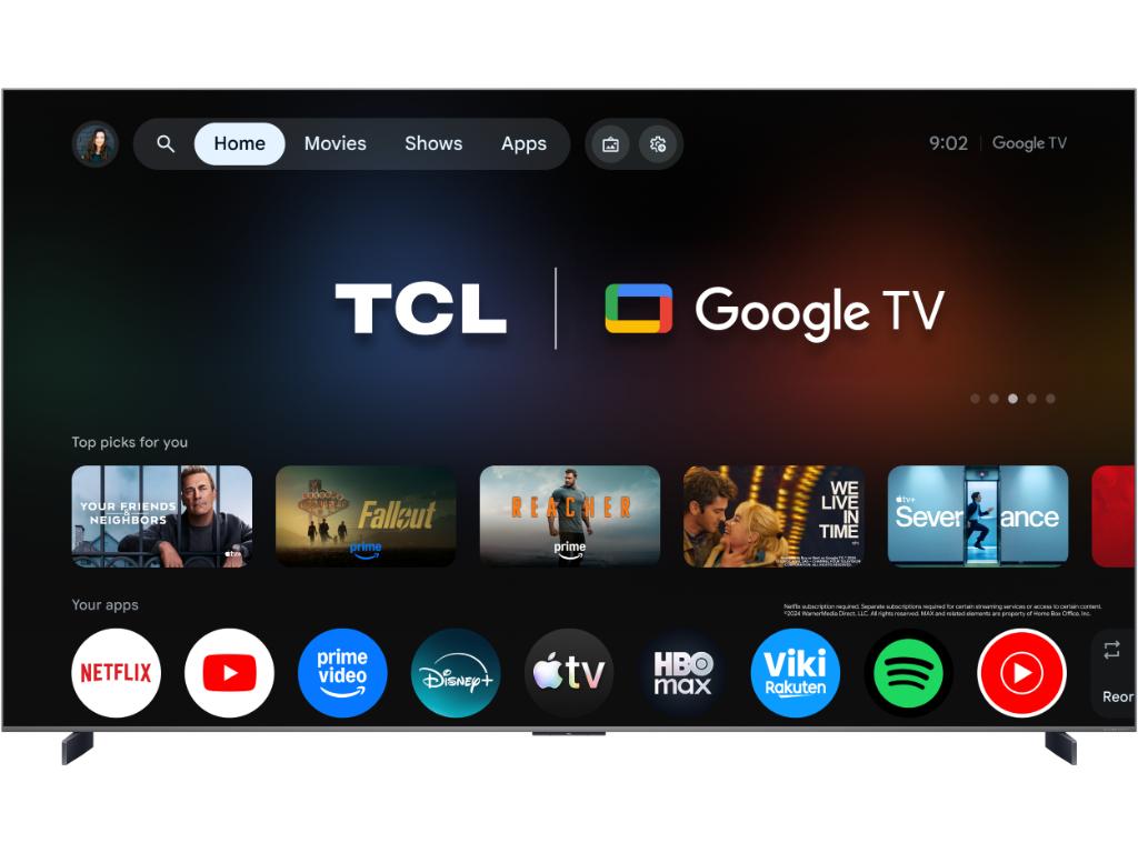 TCL 98"C8L 4K SQD-Mini LED;UHD 144Hz/288Hz FHD Google TV;B&O, 4032 zones, 6000 nits; Zeroborder - Image 5