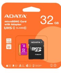 ADATA MicroSD 32GB Premier A1 Class 10, V10 100/25 Mbps microSDXC