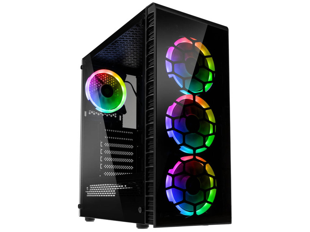 Kolink Observatory Lite ARGB ATX, Mid-tower, TG, 4x120mm ARGB Fans, RGB Controller
