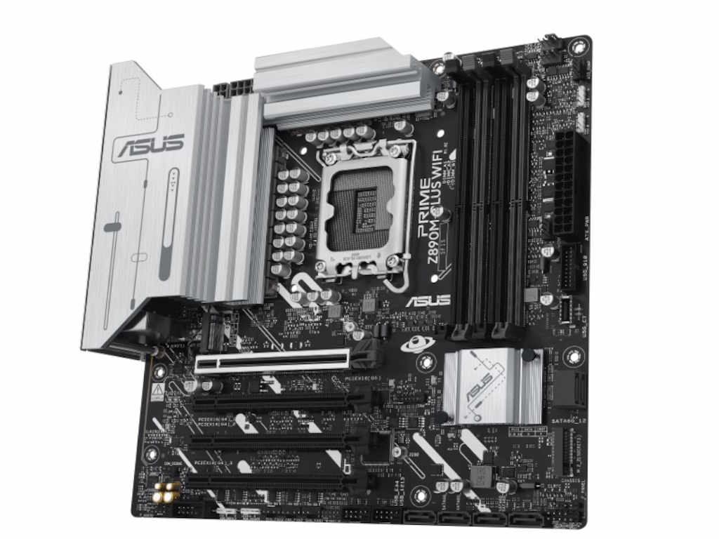 ASUS MB PRIME Z890M-PLUS WIFI LGA 1851, 4x DDR5,3xM.2 1x DP, 1x HDMI, 1x USB-C, 8x USB, mATX - Image 3
