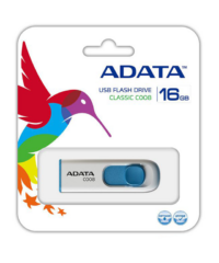 ADATA UFD 16GB C008 White USB 2.0, R/W: 30/10MBps