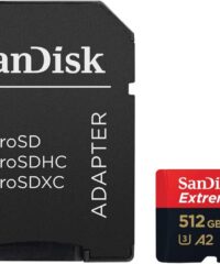 SanDisk Micro SD 512GB Extreme Pro 200MB/s A2+ SD adapter