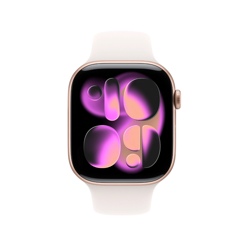 Apple Watch Series 11 GPS 46mm Rose Gold Aluminium Case With Light Blush SB MEV64 S/M - Image 2