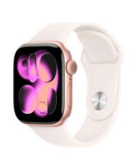 Apple Watch Series 11 GPS 46mm Rose Gold Aluminium Case With Light Blush SB MEV64 S/M